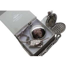 Royal Regiment of Fusiliers Silver Pocket Watch and Tank Keyring Royal Regiment of Fusiliers Silver Pocket Watch and Tank Keyring
